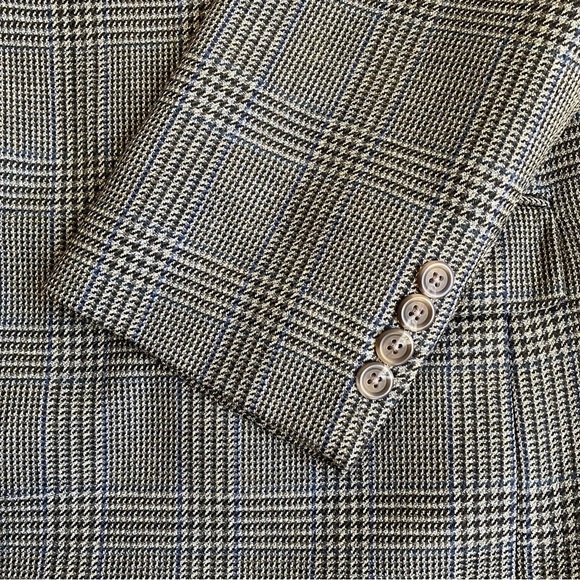 Lauren Ralph Lauren Vintage 90s Houndstooth Blazer Wool Academia Preppy Sz 43R - Picture 9 of 16